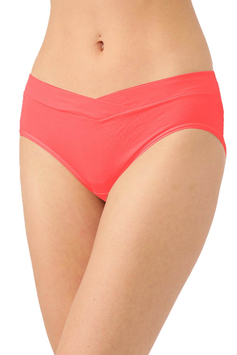 Organic Cotton Antimicrobial Maternity Panty (Pack Of 3)-IMP102-Black_Bright Pink_Feather Print-