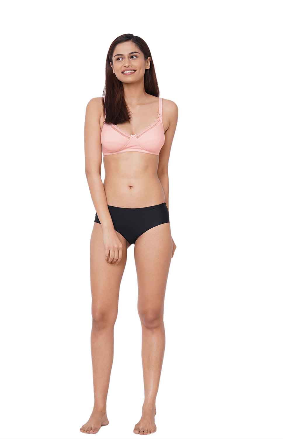 Organic Cotton Antimicrobial Soft Nursing Bra-IMB002C-