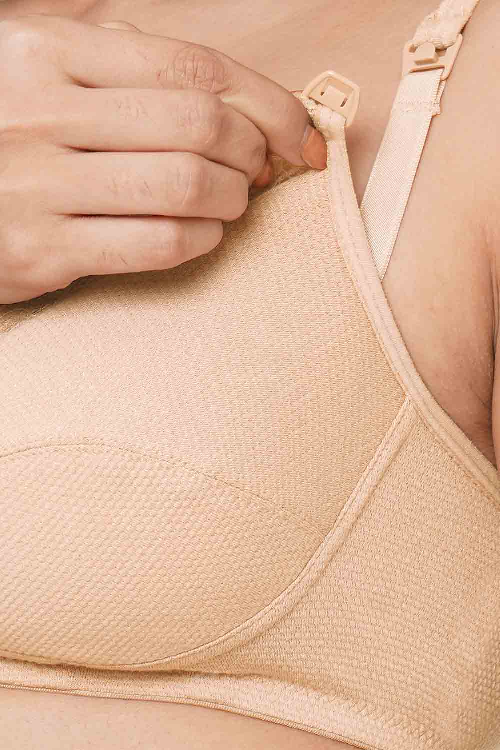 Organic Cotton Antimicrobial Soft Nursing Bra-IMB002A-