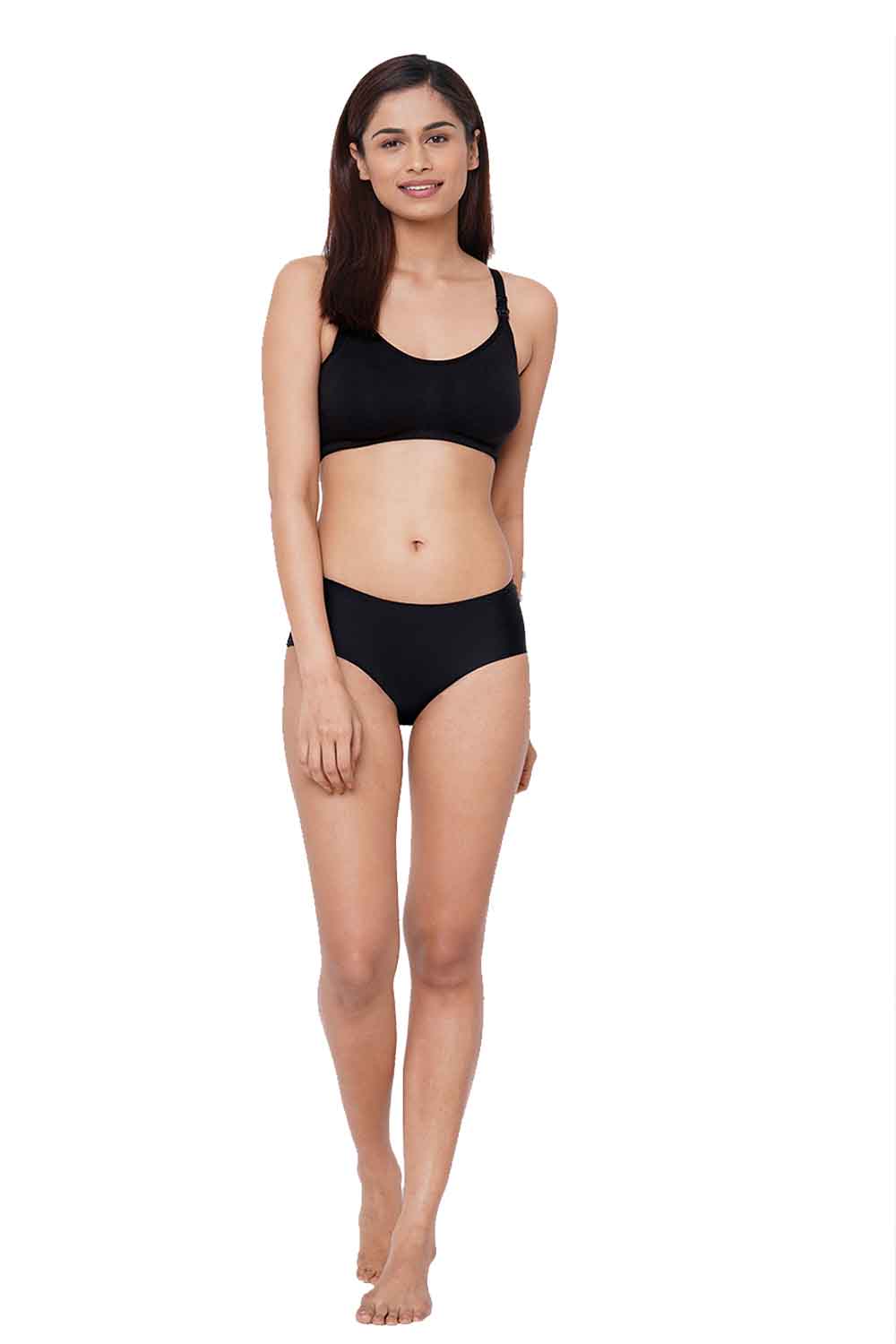 Organic Cotton Antimicrobial Soft Nursing Bra-IMB004E