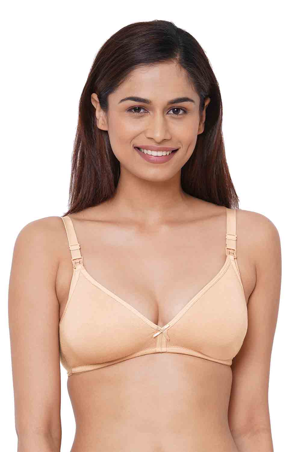 Organic Cotton Antimicrobial Soft Nursing Bra (Pack of 2)-IMB006D_6E