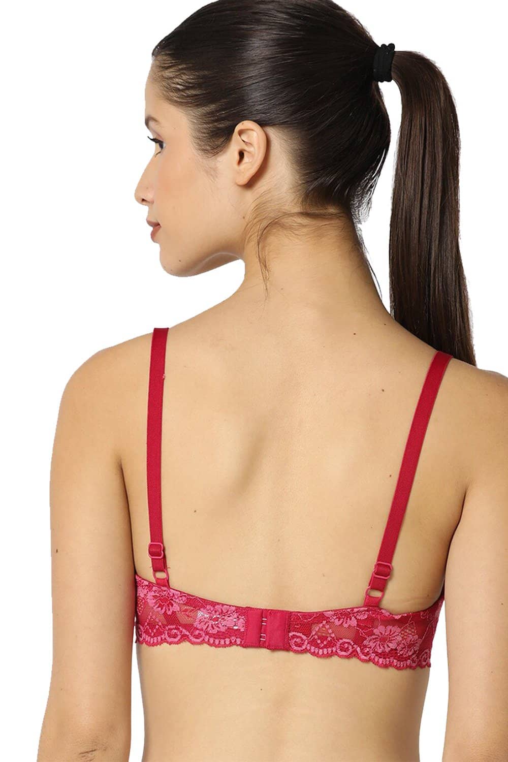 Organic Cotton Antimicrobial Underwired Lightly Padded Lace Bra(Pack of 3)-ISB018B_18B_18B-