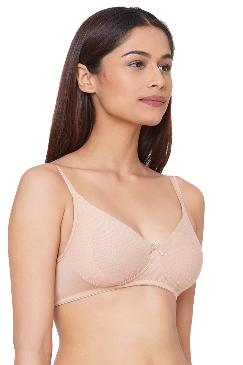 Organic Cotton Antimicrobial Seamless Everyday Bra-ISB084-Skin Popcorn-