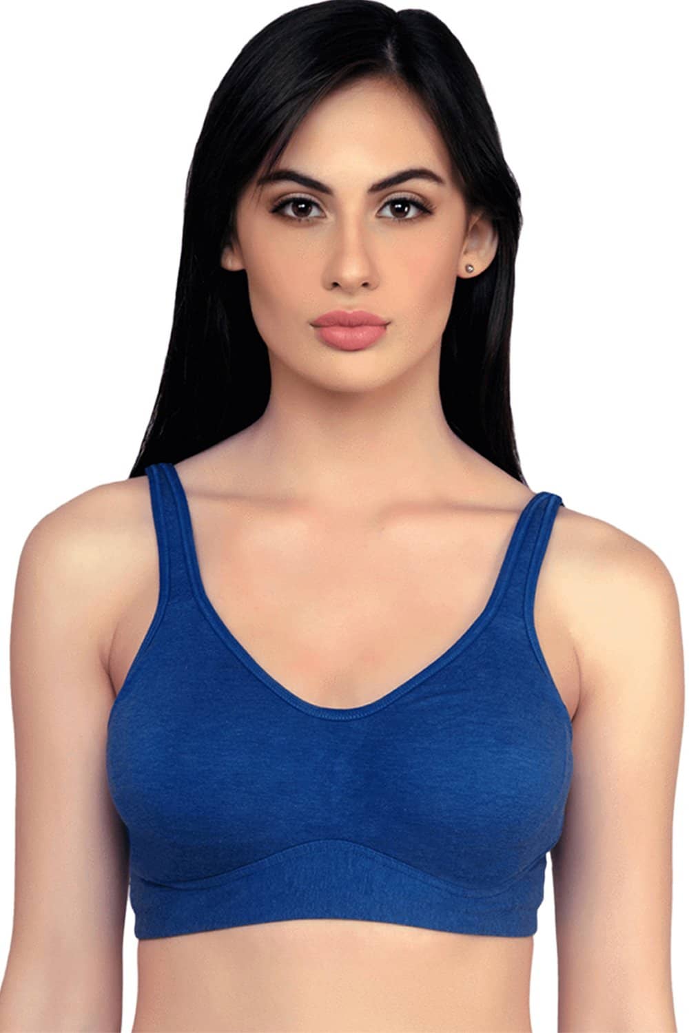 Buy Planet Inner Women Blue Cotton T-Shirt Bra (40C size) Online