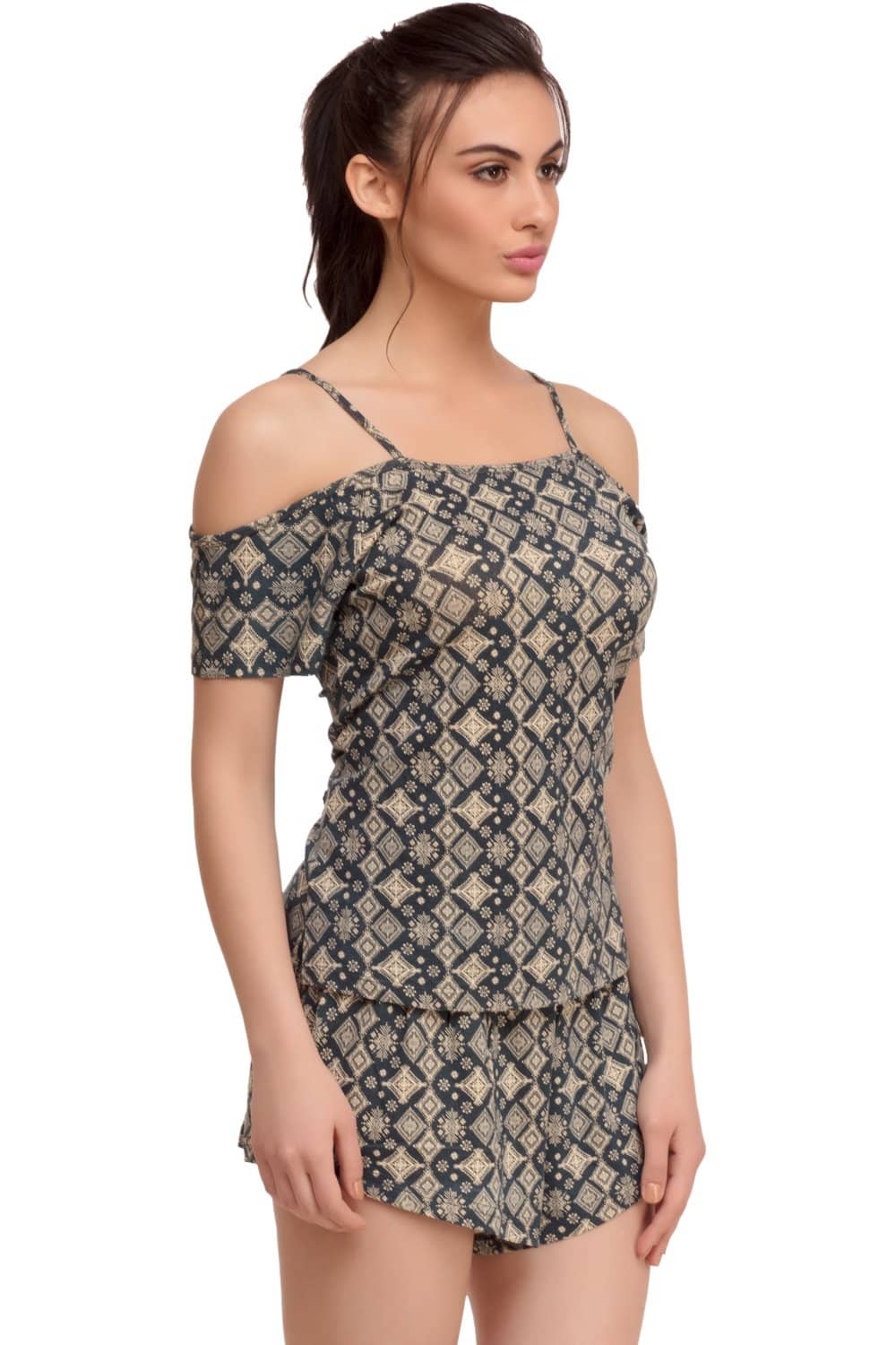 Organic Cotton Antimicrobial Women's Sleep PJ Top-ISL003-