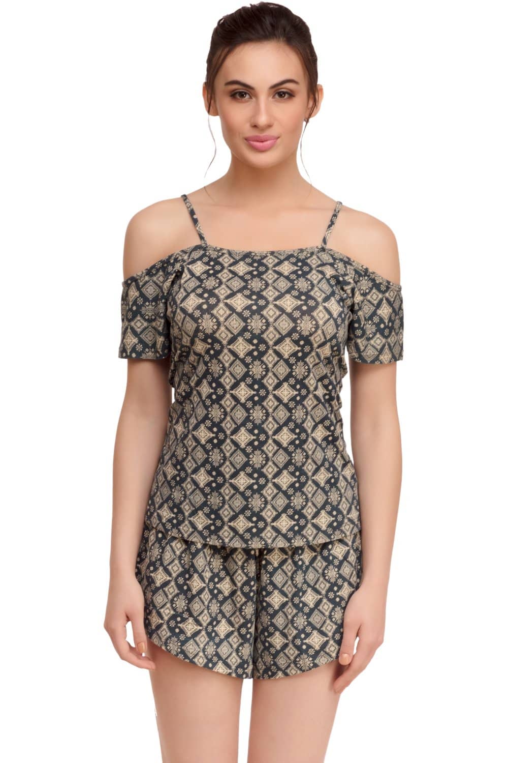 Organic Cotton Antimicrobial Women's Sleep PJ Top-ISL003-