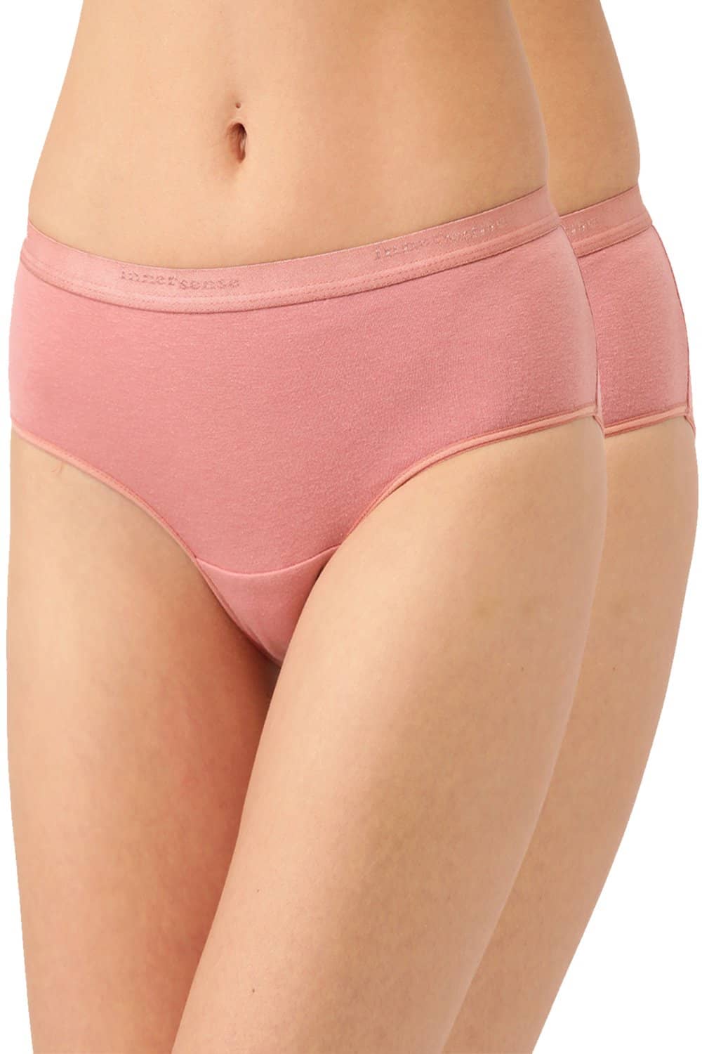 Organic Cotton Antimicrobial High waist Hipster (Pack Of 2)-ISP002-Mauve_Mauve-
