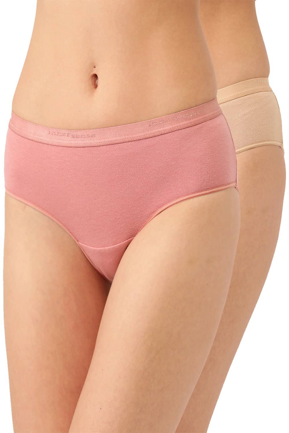 Organic Cotton Antimicrobial High waist Hipster (Pack Of 2)-ISP002-Mauve_Skin-