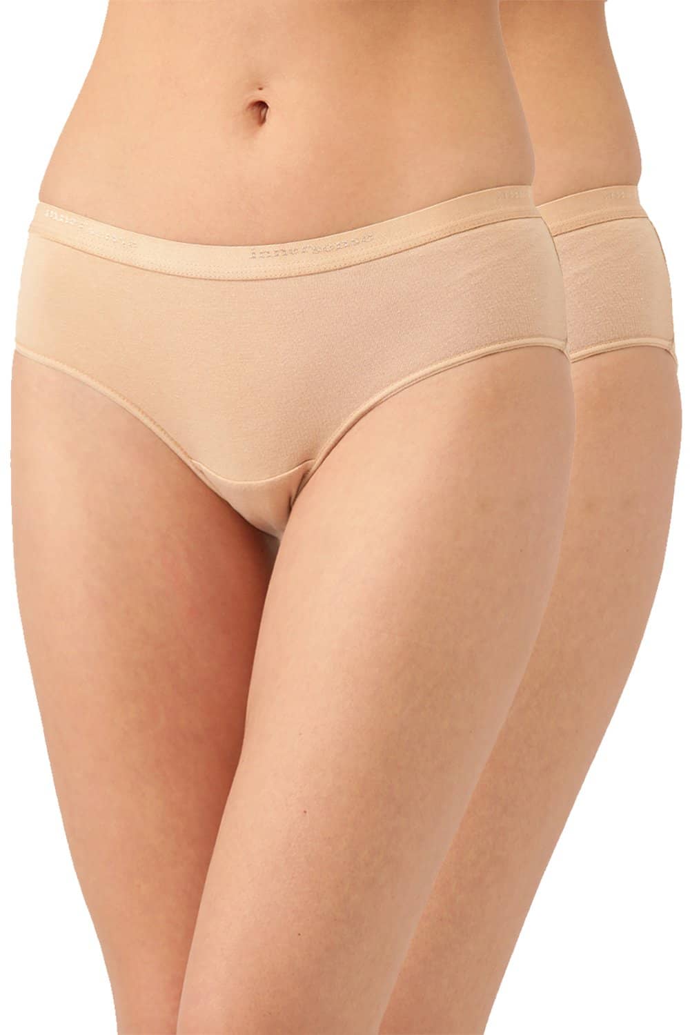 Organic Cotton Antimicrobial High waist Hipster (Pack Of 2)-ISP002-Skin_Skin-