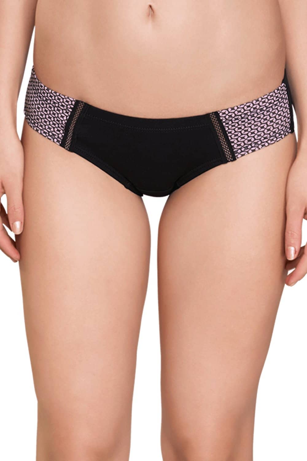 Organic Cotton Antimicrobial Print Block bikini (Pack Of 2)-ISP025_25