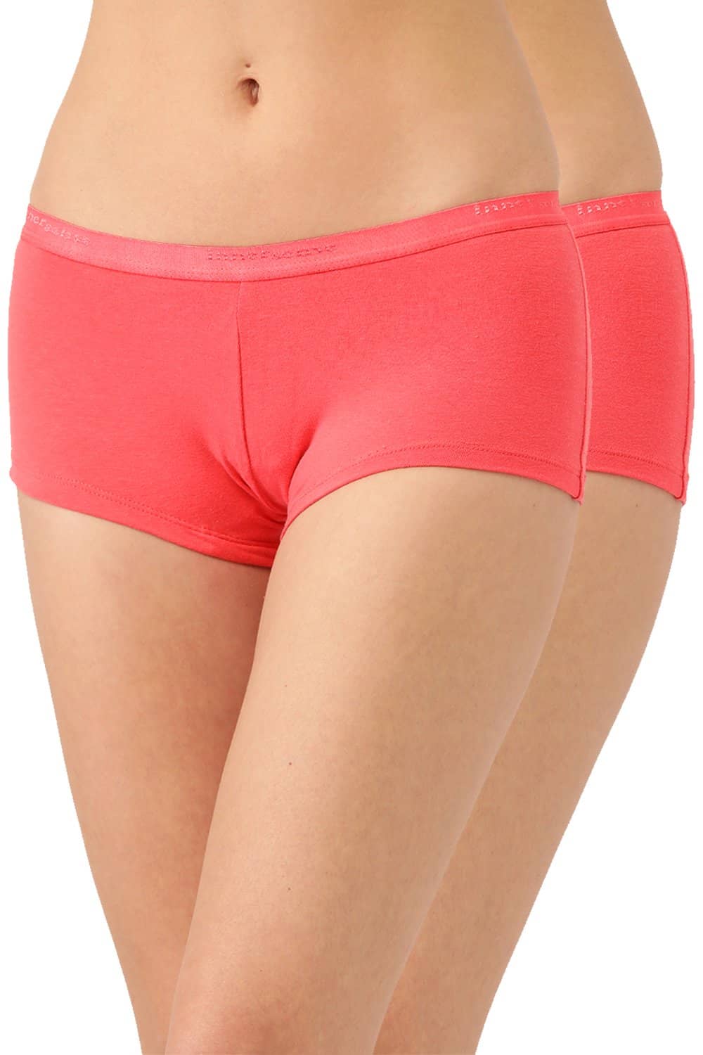 Organic Cotton Antimicrobial BoyShorts (Pack Of 2)-ISP038-B.Pink_B.Pink-