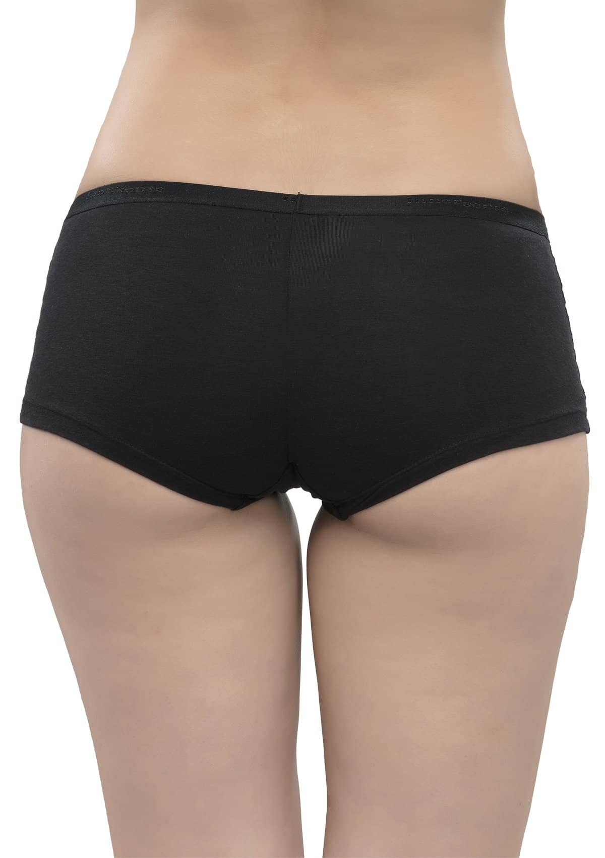 Organic Cotton Antimicrobial Little Black Undies kit (Pack of 3)-ISPK03-Black-