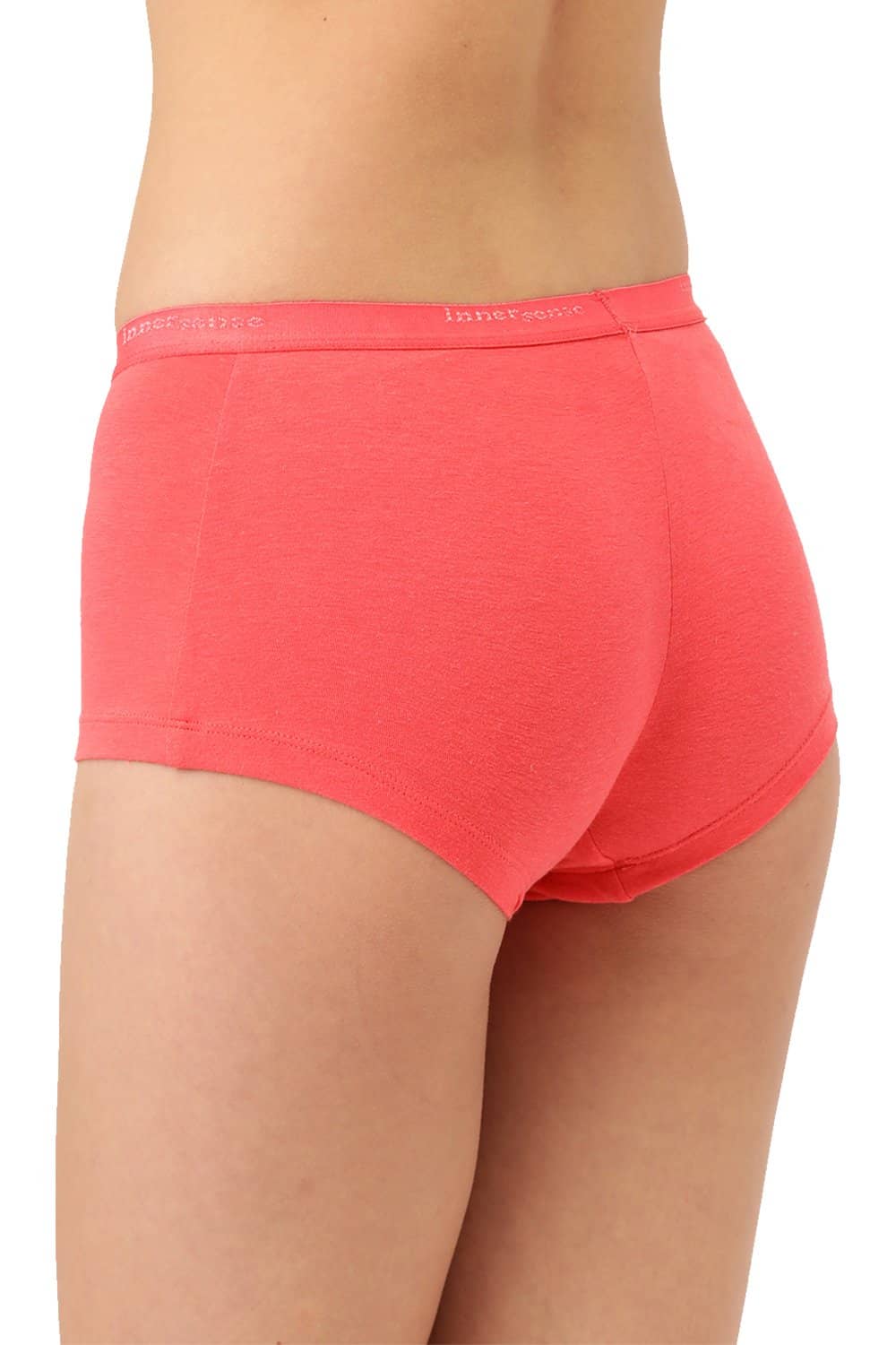 Organic Cotton Antimicrobial BoyShorts (Pack Of 2)-ISP038-Black_Bright Pink-