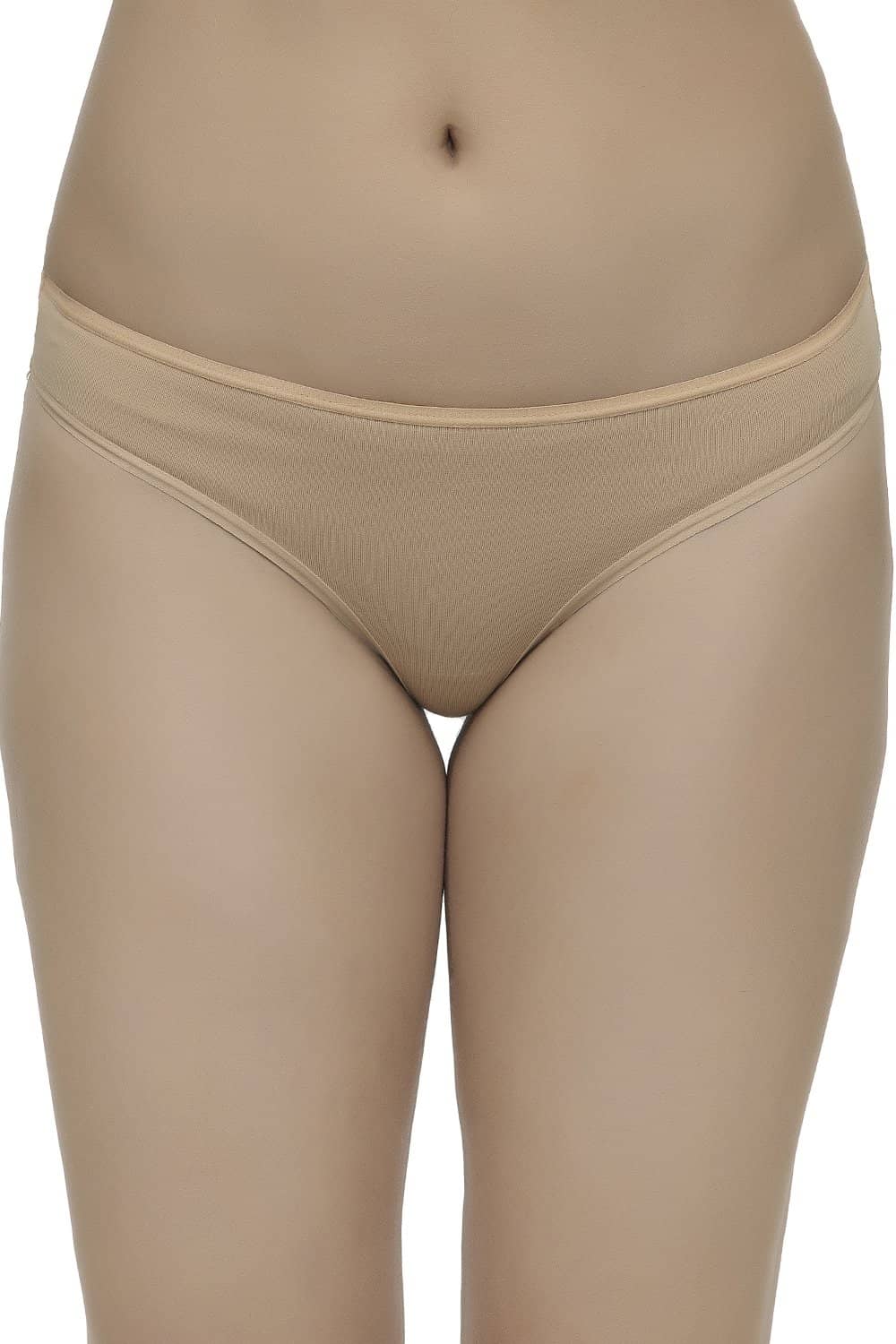 Organic Cotton Antimicrobial Thong ( Pack of 2 )-ISPC054-Skin_Black-
