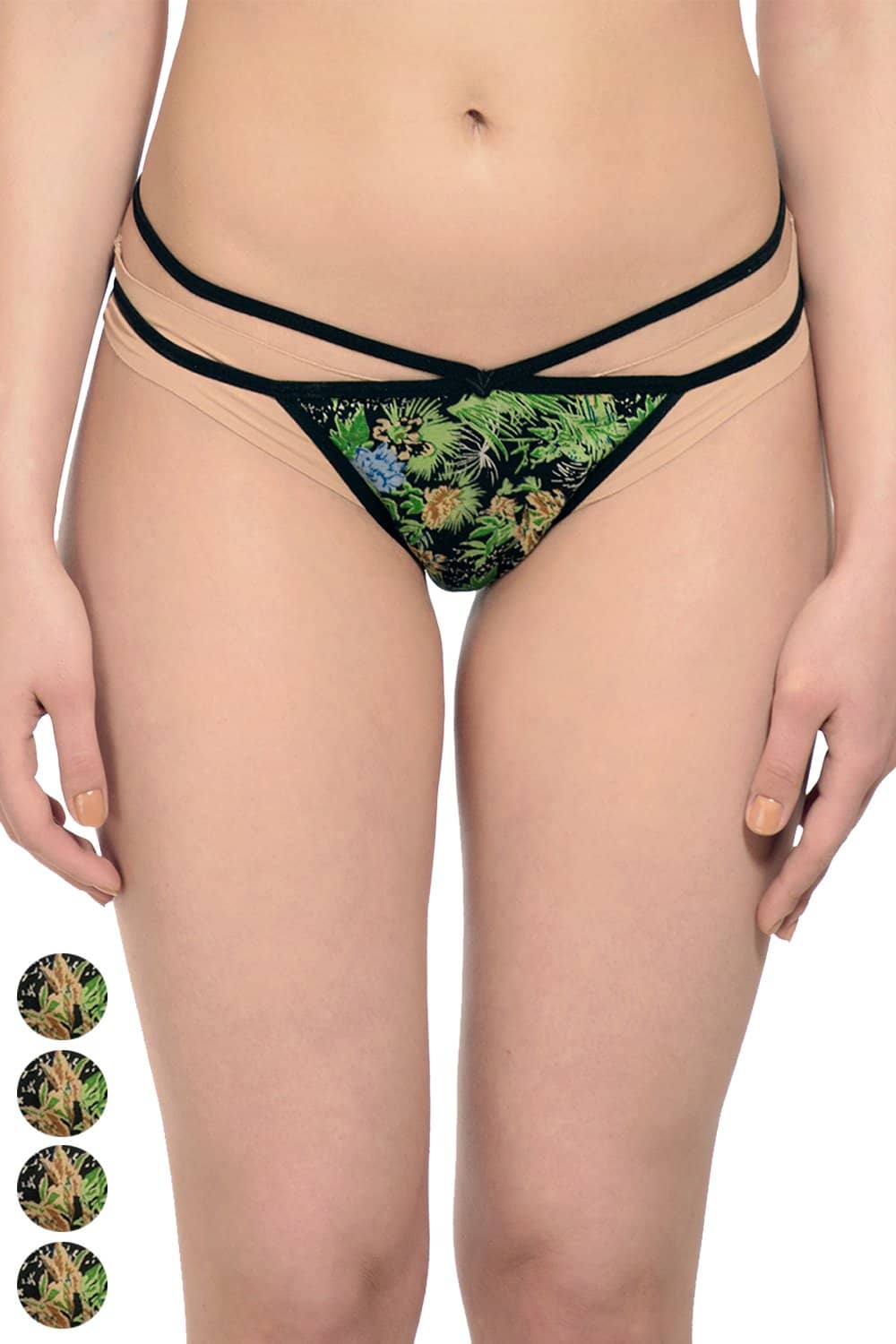 Organic Cotton Antimicrobial Thong (Pack Of 5)-ISP055_5-