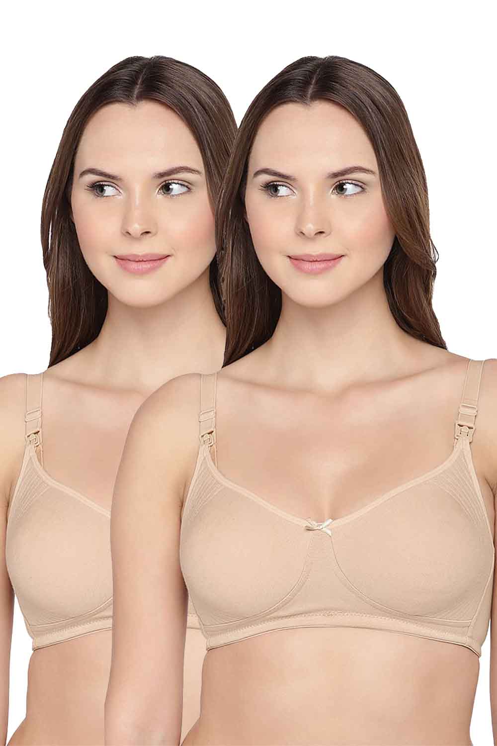 Organic Cotton Antimicrobial Soft feeding Bra Combo-IMB005A_5A