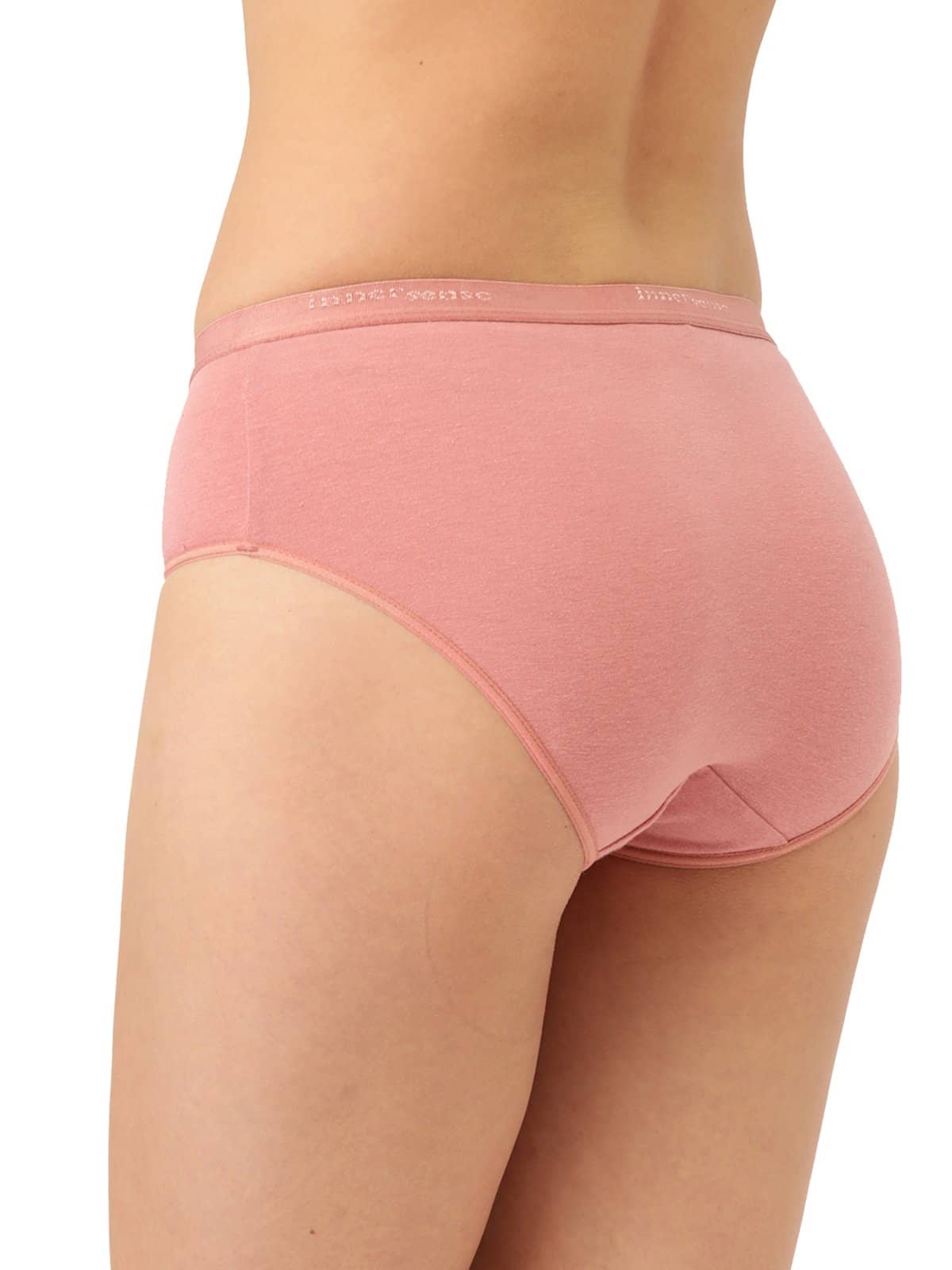 Organic Cotton Antimicrobial High waist Hipster (Pack Of 2)-ISP002-Mauve_Navy-