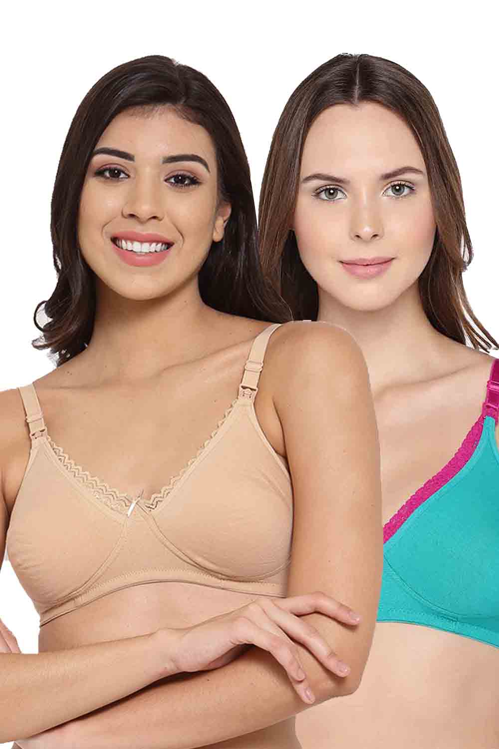 Buy In Beauty Girls Net and Padded Bra Pack of 6 Multicolor Size 30 to 40  Online In India At Discounted Prices