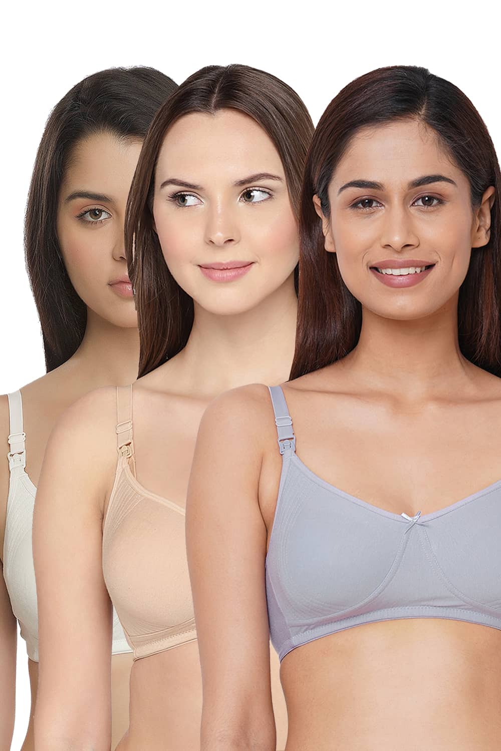 Buy online Pack Of 3 Cotton Sports Bra from lingerie for Women by