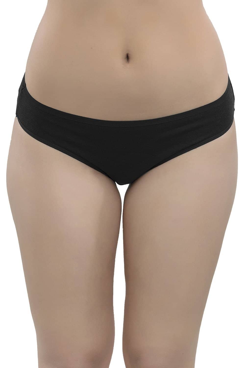 Organic Cotton Antimicrobial Bikini (Pack of 3)-IMPC004-Black_Fuschia_Navy Blue-