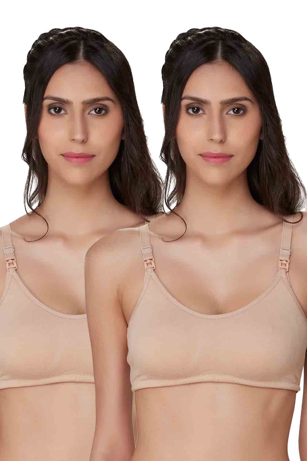 Organic Cotton Antimicrobial Soft Nursing Bra Combo-IMB004A_4A
