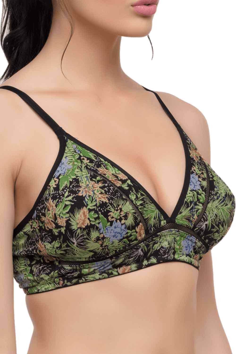 Organic Cotton Antimicrobial Lightly Padded Non-wired Bralette(Pack of 3)-ISB081_81_81-