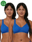 Inner Sense Women Bamboo Cotton Non-Wired Non Padded Bra-ISB057-SnorkalBlue_SnorkalBlue