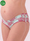 Organic Cotton Antimicrobial Maternity Panty-IMP102-Pink Floral Print_Pink Floral Print-