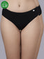 Inner Sense Women Bamboo Pack of 2 Hipster Briefs-ISPB203-Black_Black
