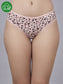 Inner Sense Women Bamboo Medium-Rise Bikini Briefs-ISPB201-Pink cheetah