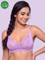 Inner Sense Bamboo Organic Cotton Laced non-Padded Bra- ISB019-Violet Tulle