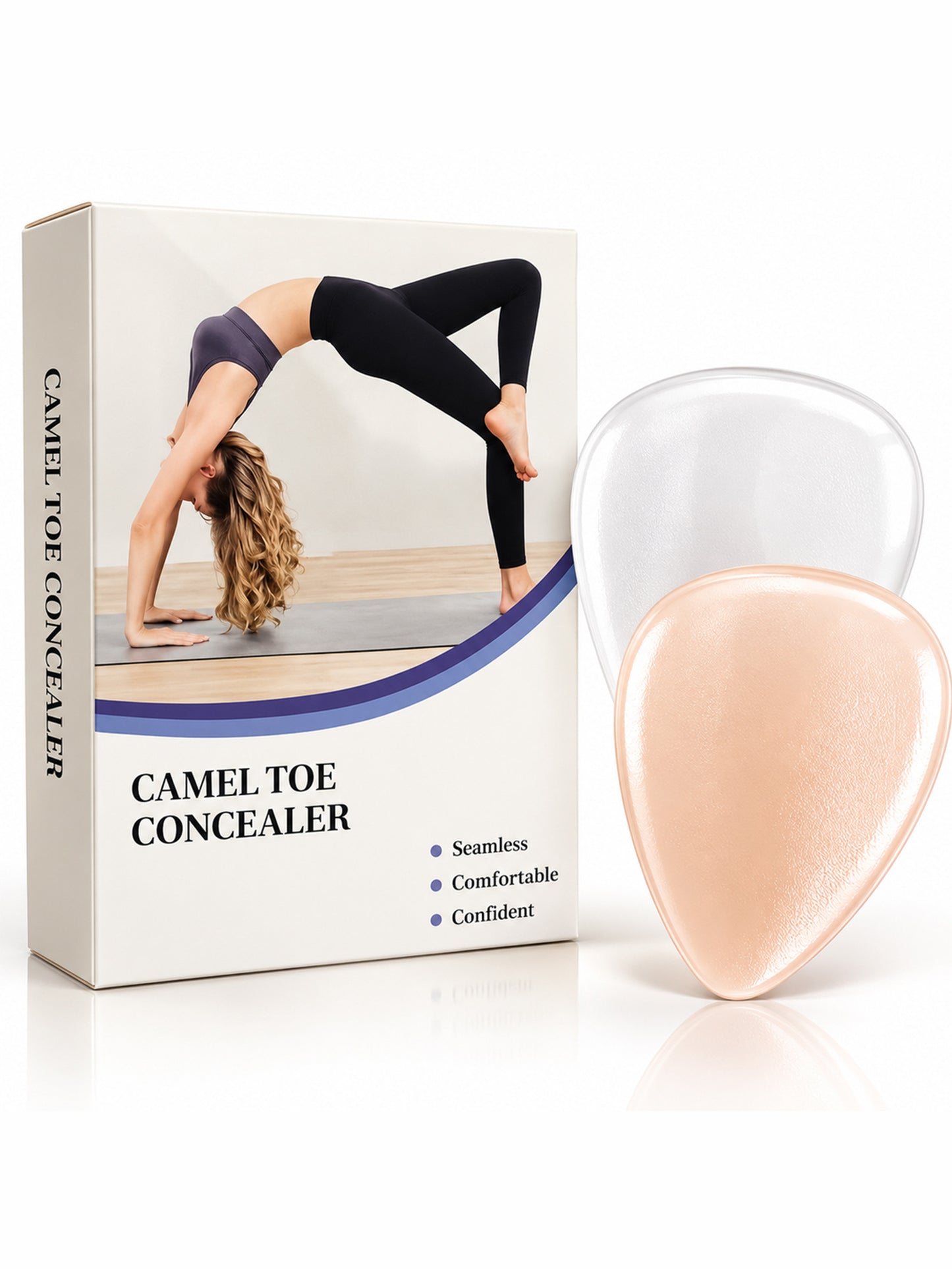 Inner Sense Pack of 2 Reusable Camel Toe Concealers-CTC001