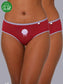 Women Bamboo Medium-Rise Bikini Briefs-ISPB202-Maroon_Maroon
