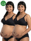 Organic Cotton Antimicrobial Padded Nonwired Feeding Bra Combo-IMB009C_9C