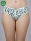 Inner Sense Women Bamboo Medium-Rise Bikini Briefs-ISPB201-Aqua cheetah