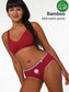Women Bamboo Medium-Rise Bikini Briefs-ISPB202A-Maroon