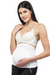 Bamboo Fiber Seamless Side Maternity Belly Band-ISMB001-Bright White-