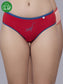 Inner Sense Women Bamboo Medium-Rise Pack of 2 Bikini Briefs-ISP040-Pointsetia_Peachy Pink