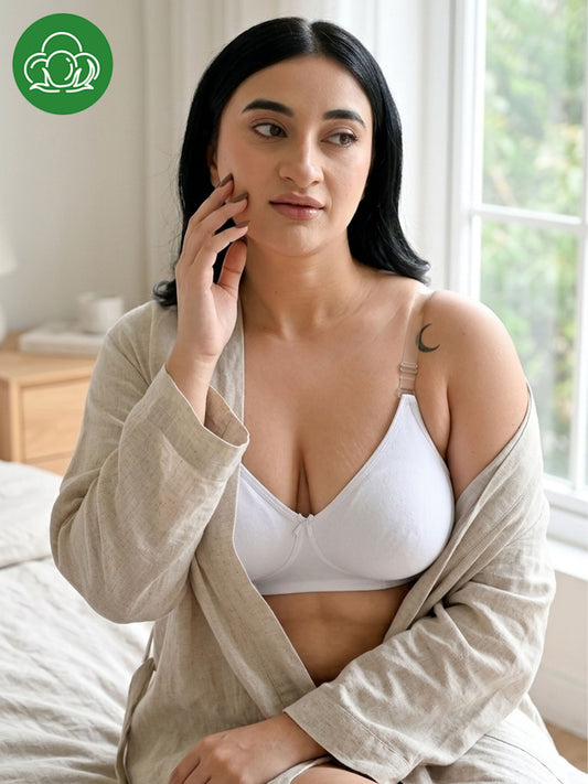 Inner Sense Organic Cotton Bamboo Plus Size Backless Bra