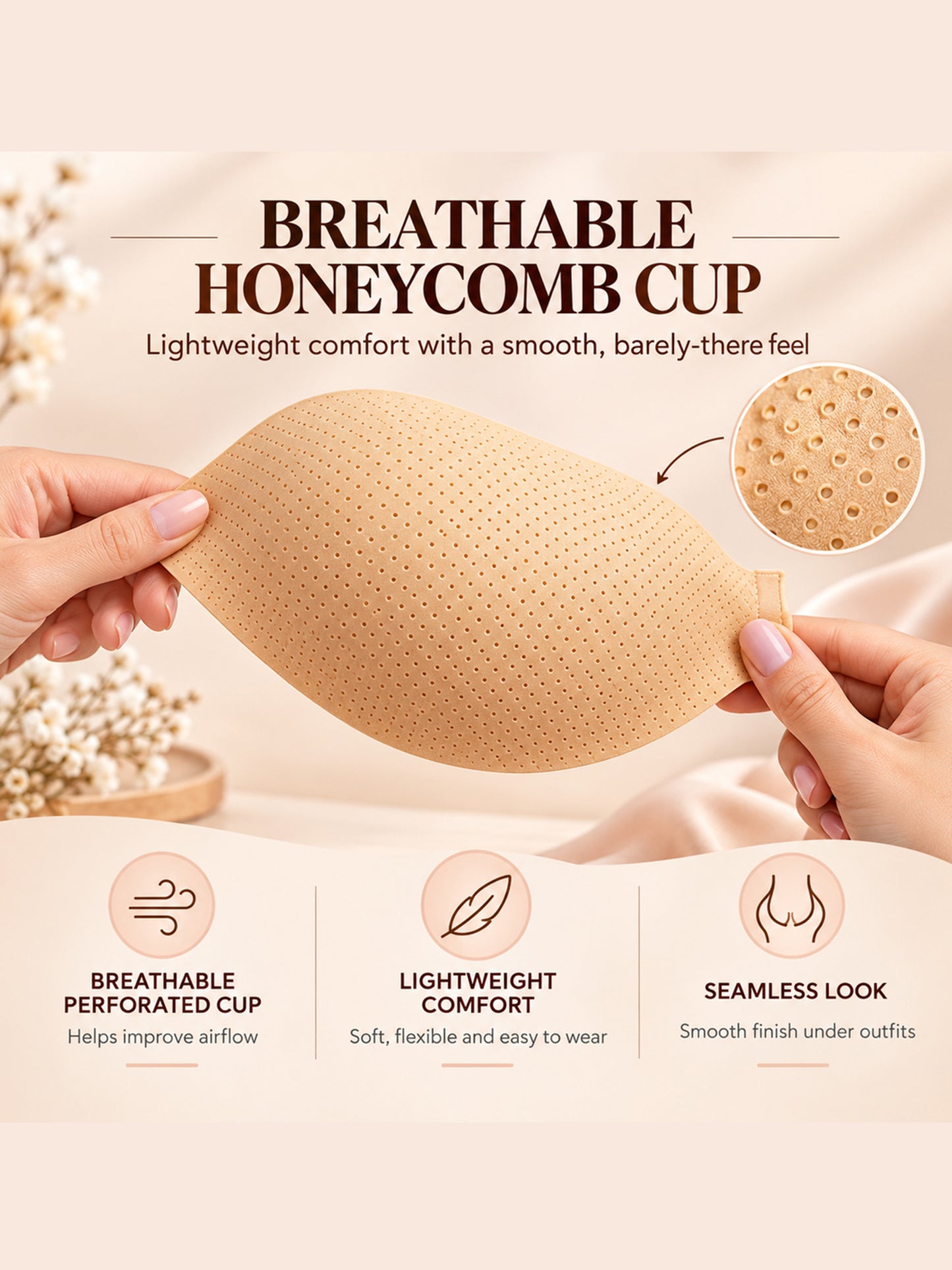 Inner Sense Lightly Padded Seamless Strapless Stick-On Bra-FBR001