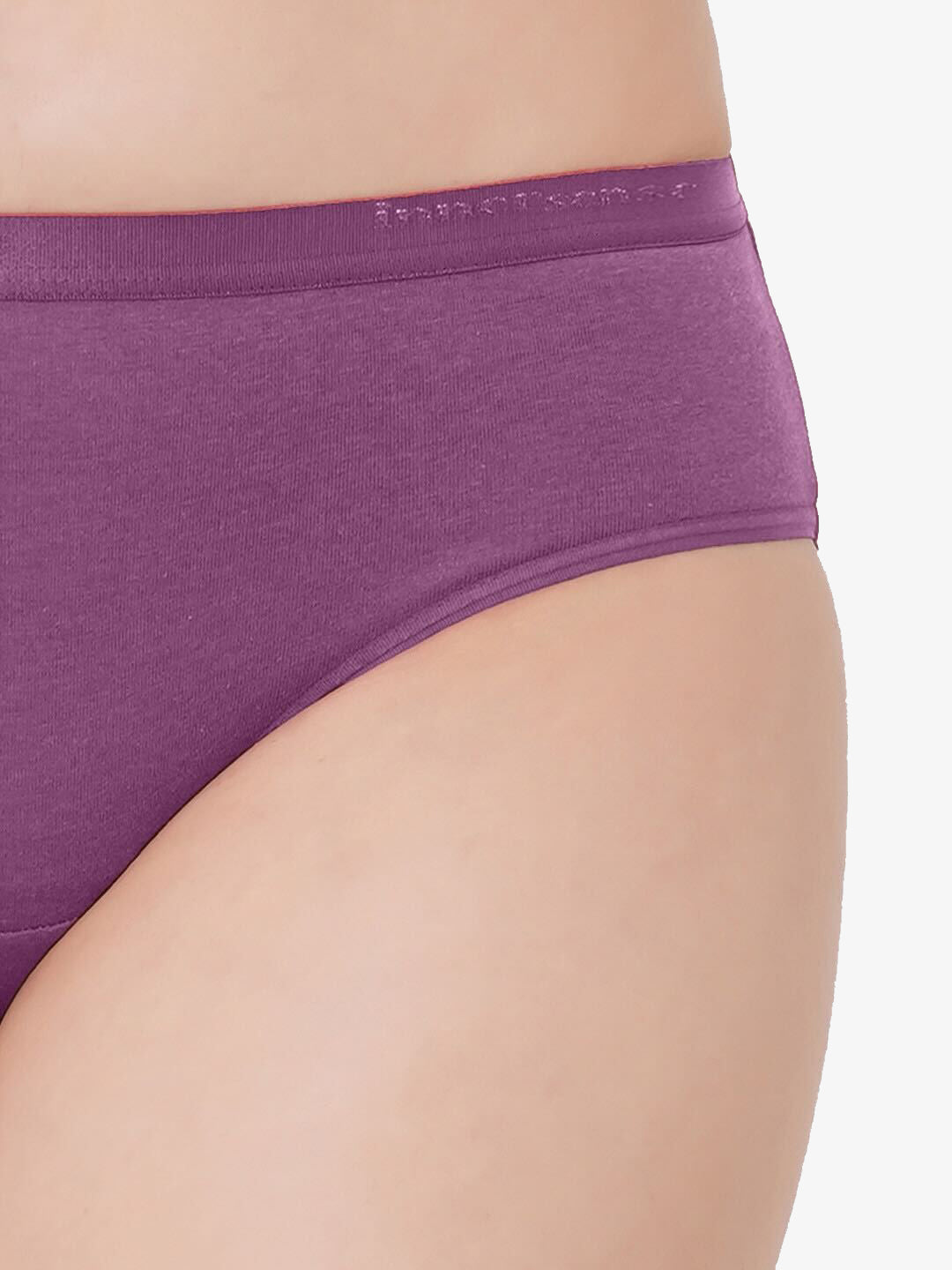 Organic Cotton Antimicrobial  High waist Hipster-ISP002-Deep Purple_Deep Purple