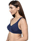 Inner Sense Women Bamboo Cotton Non-Wired Non Padded Bra-ISB057-SnorkalBlue_NavyBlue