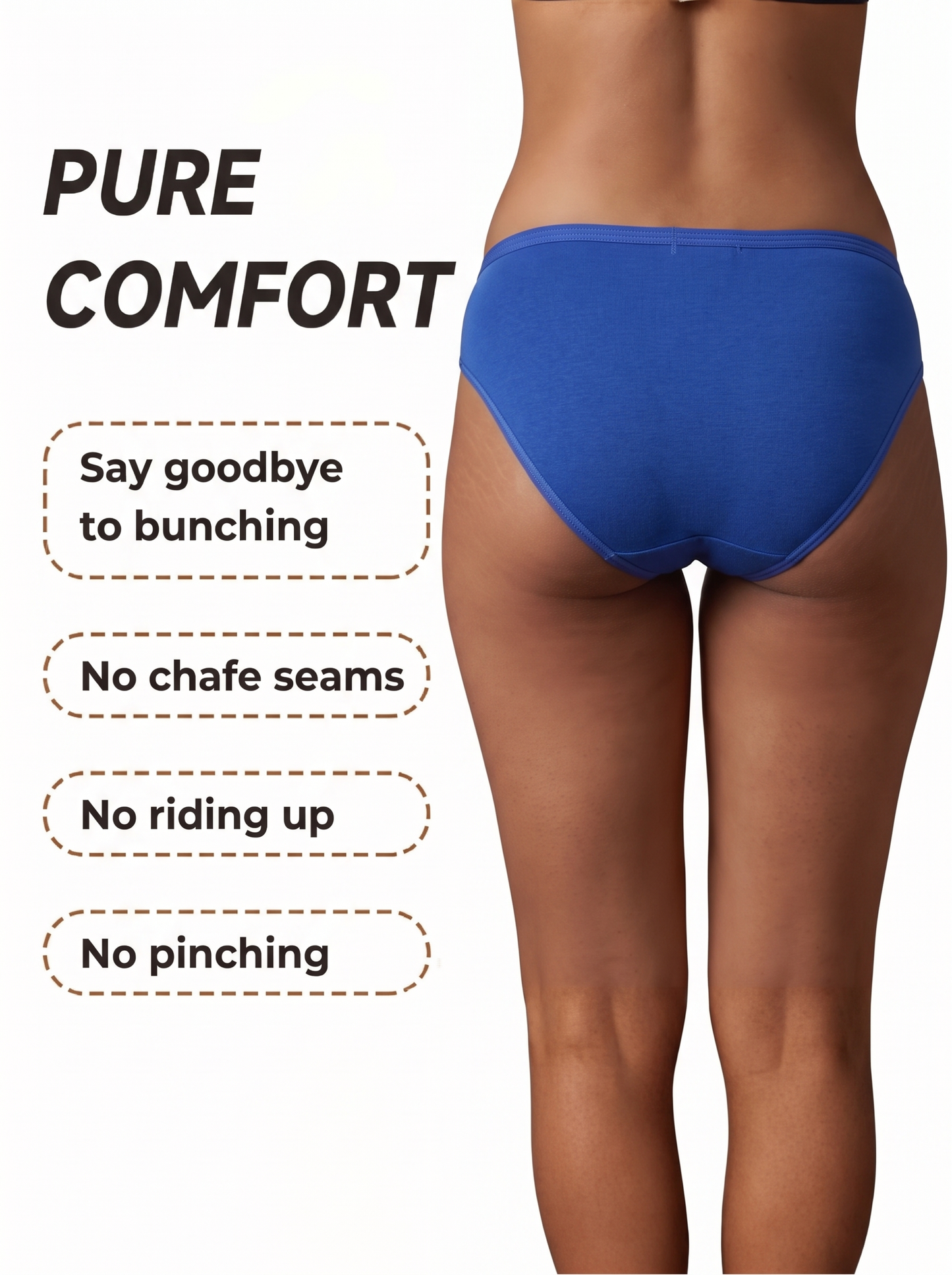 Inner Sense Women Bamboo Medium-Rise Pack of 3 Bikini Briefs-ISP039-3Snokal Blue