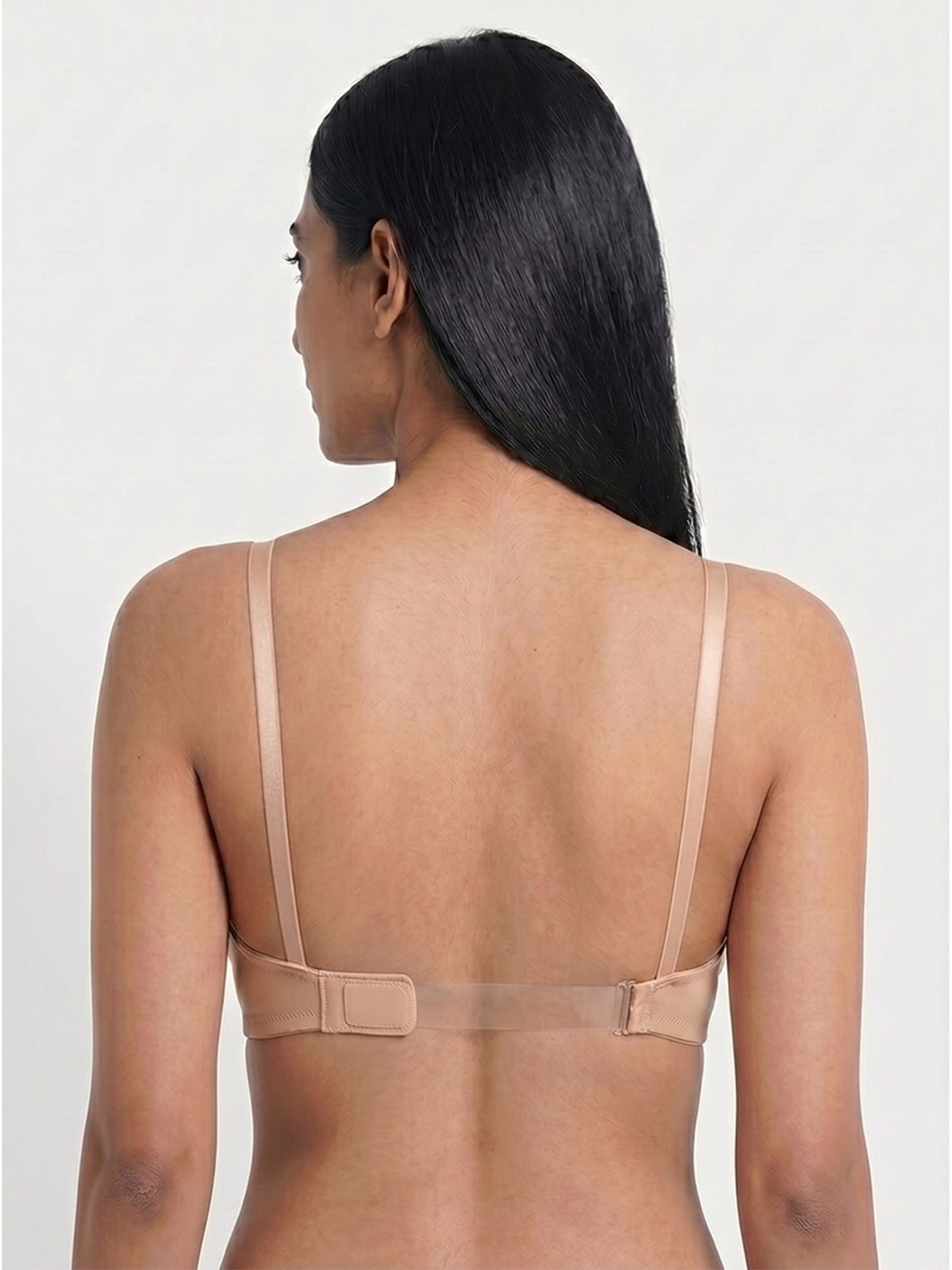Inner Sense Lightly Padded Strapless Antimicrobial Bra-ISB124-Skin