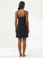 Inner Sense Bamboo Organic Cotton Nightdress-ISL070-Black Pineapple