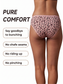 Inner Sense Women Bamboo Medium-Rise Bikini Briefs-ISPB201-Pink cheetah