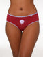 Women Bamboo Medium-Rise Bikini Briefs-ISPB202A-Maroon
