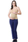 Bamboo Fiber Gathered Side Maternity Belly Band-ISMB002-Hazelnut-