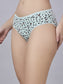 Inner Sense Women Bamboo Medium-Rise Bikini Briefs-ISPB201-Aqua cheetah