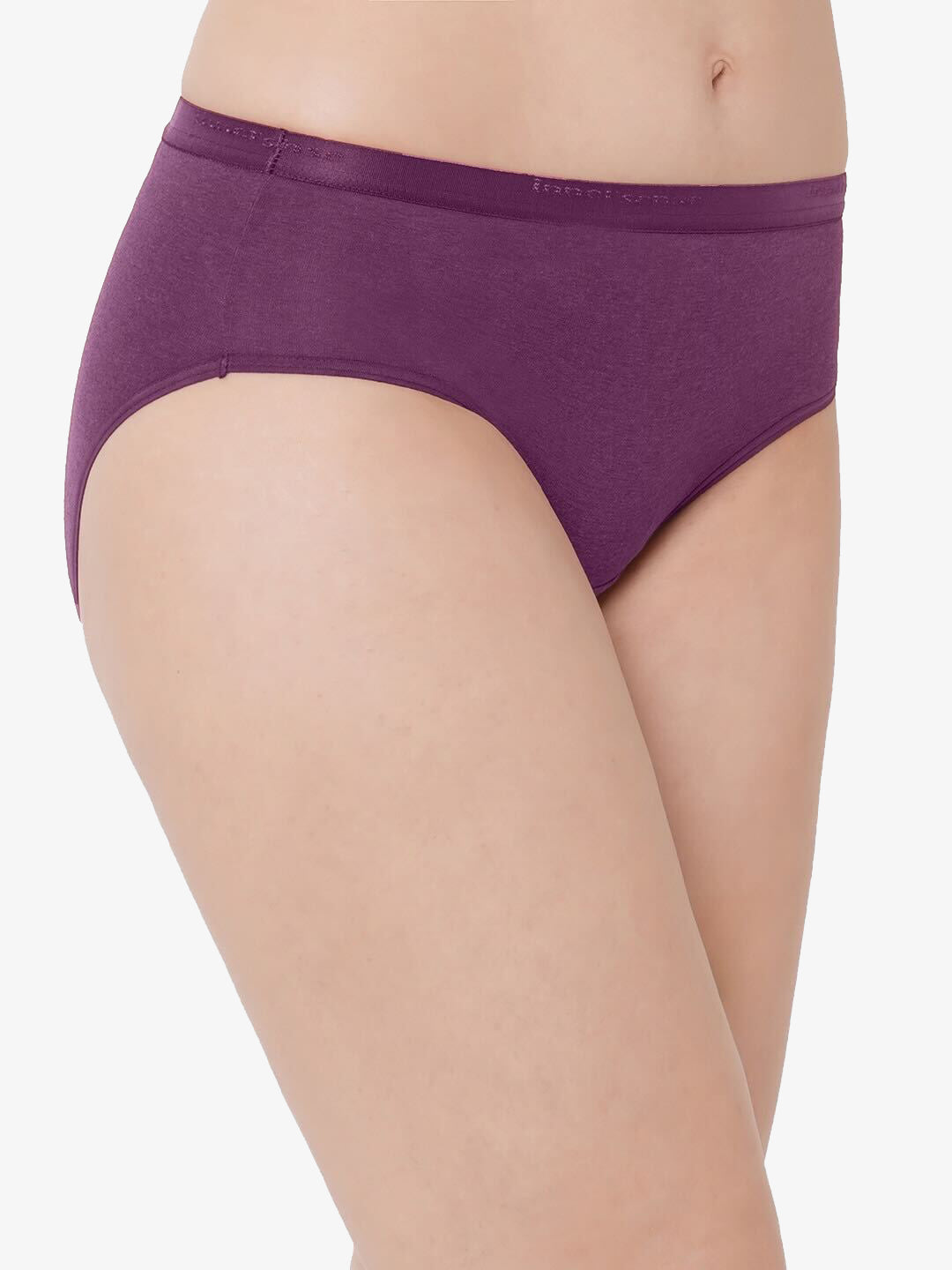 Organic Cotton Antimicrobial  High waist Hipster-ISP002-Deep Purple_Deep Purple